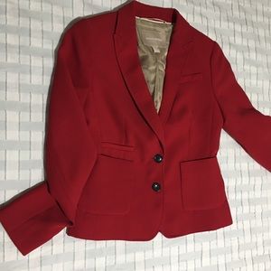 Banana republic red blazer